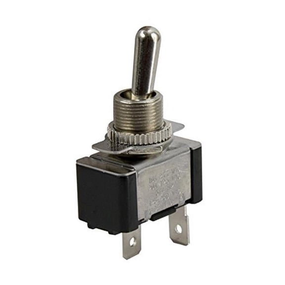 NSI 78120TQ Toggle Switch SPST 20 Amps Off-On Circuit Bat Br/Ni Quick