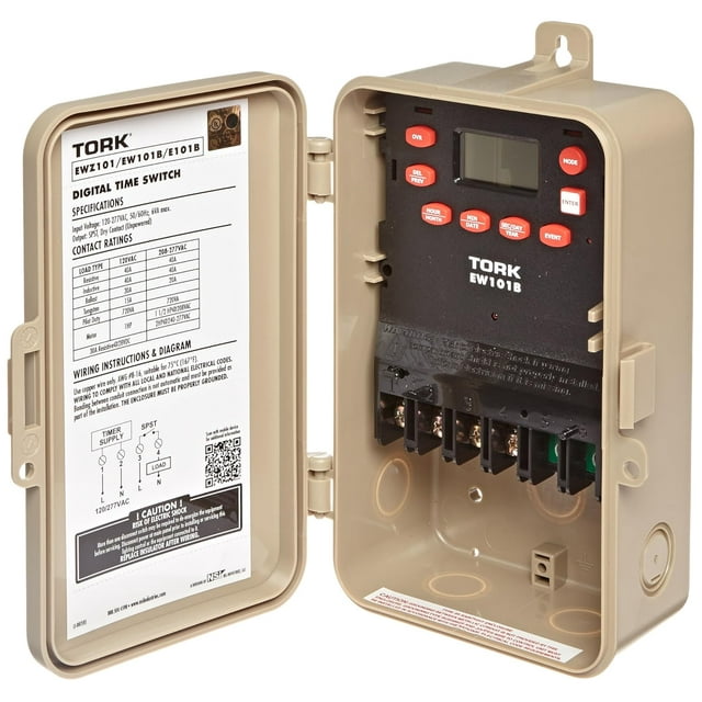 NSI EW101B Series EW Tork Multipurpose Control 7 Day Time Switch, 120