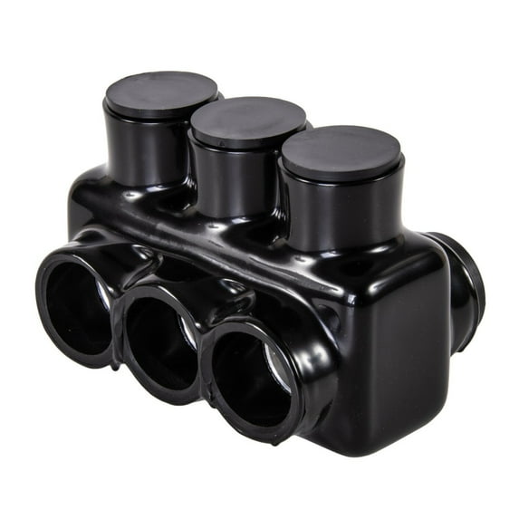 Polaris IPLD3/0-3 3-Port Black Multi-Tap Pre-Insulated Connector