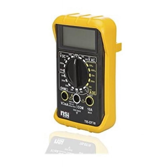 NSI Industries 6 Function 20 Range Digital Tester - Requires 9V Battery