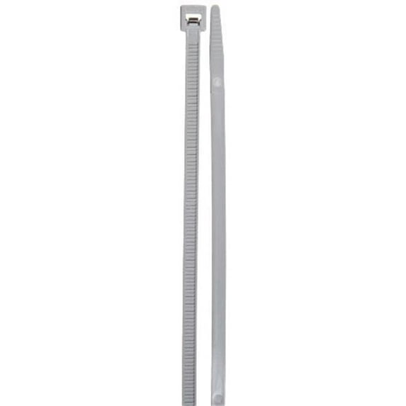 NSI Industries 840-8 Colored 8 in. Grey Cable Ties - Pack of 100