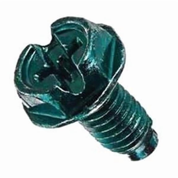NSI Industries GSH Screw Ground Hex, Green - Box of 100