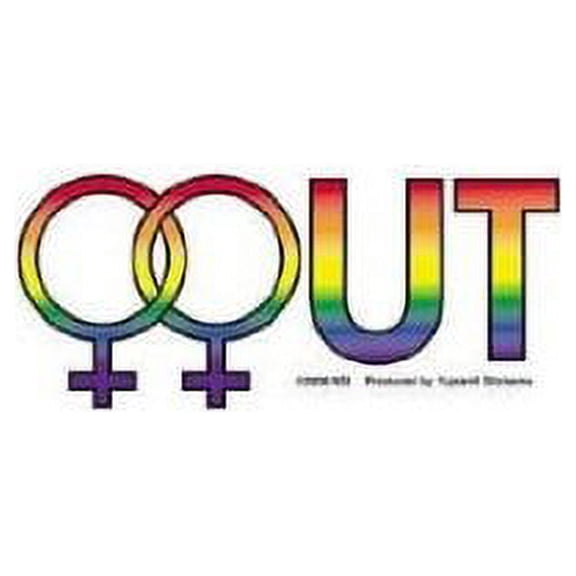 NSI - Rainbow Female Out - Window Sticker / Decal