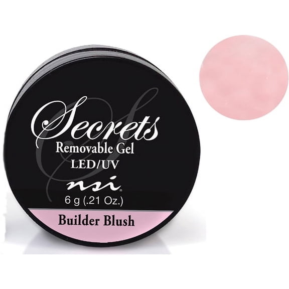 NSI Secrets Removable LED/UV Builder Blush Gel - 6g (.21 Fl. Oz.)