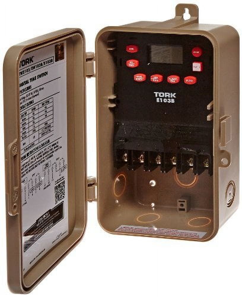 Gray Plastic 24-Hour Digital Timer Switch with Battery Backup