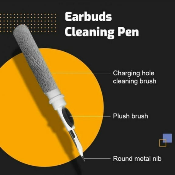 The NSJ Collection Bluetooth Earbuds Cleaning Pen Multifunctional Cleaner Kit for Airpods Pro Earphone Cleaner Cleaning Brush for Wireless Earphones Bluetooth Headphones Accessories