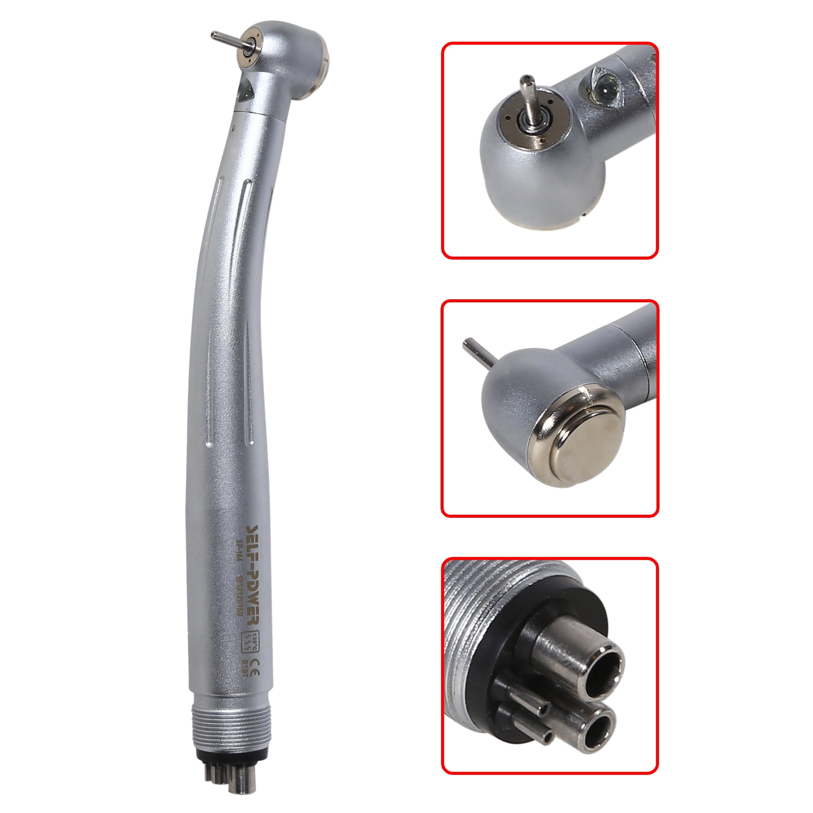 Dental Fiber Optic LED E-generator high speed handpiece Air Turbine 2H/4H SDM