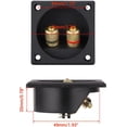 thumbnail image 1 of NSKBBM-2Pcs 2.2 Inch Square 2-Way Speaker Box Terminal Speaker Terminal Cup with Banana Plugs Binding Post Subwoofer Box Speaker Terminal, 1 of 4