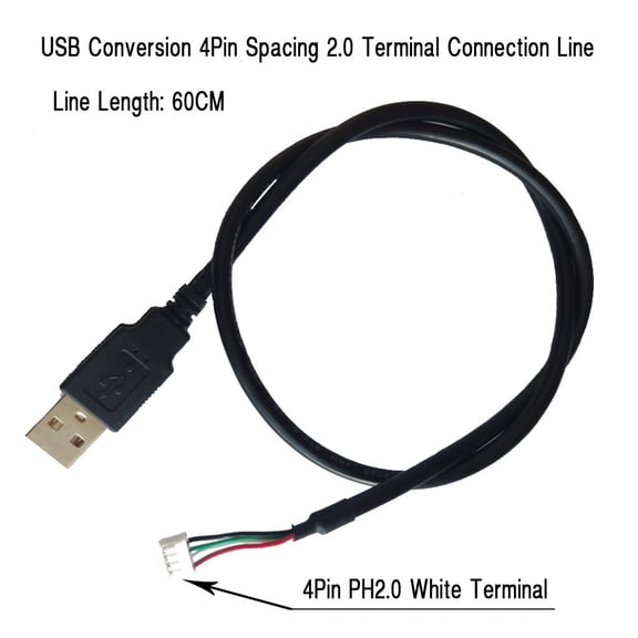 NSKBBM-3Pcs USB to TTL Serial Adapter Debug Cable TX RX Signal 4 Pin Female Socket 4 Pin spacing2.0 Data Cable,for USB Equipment Installed or Replacement Repair DIY Cable