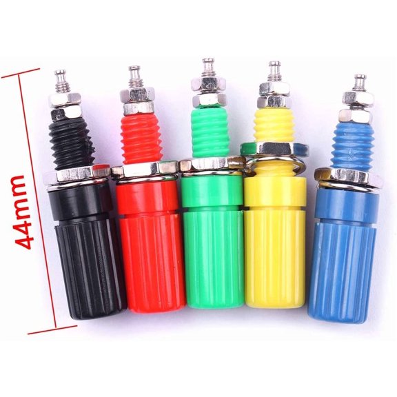 NSKBBM-Atoplee 20pcs Binding Post for Speaker 4mm Banana Plug Test Probe Conversion Jack Panel Mount Connector