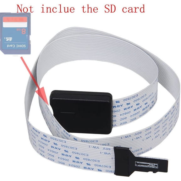 NSKBBM-TF Micro SD to SD Card Extension Cable Adapter Flexible Extender for Car GPS