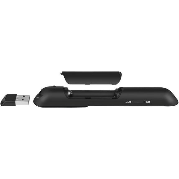 NSKBBM-Wireless Presenter, Hyperlink Volume Control Presentation Clicker RF 2.4GHz USB PowerPoint Clicker Presentation Remote Control Pointer Slide Advancer (Black)