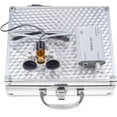 thumbnail image 1 of NSKI 3.5X Loupes Magnifying Glasses + 5W Lamp Belt Clip Type with Filter Aluminum Box (Silver), 1 of 16