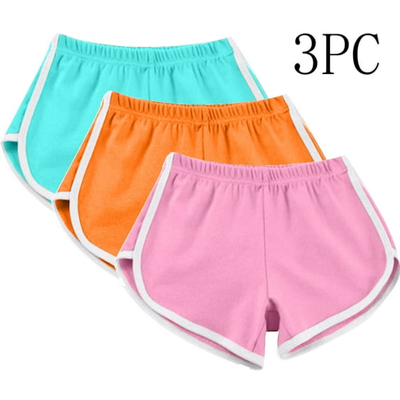 NSLGXD Athletic Shorts for Women 3pc Women Casual Summer Sports Shorts Workout Yoga Shorts Active Shorts Loose Breathable Quickly Dry Athletic Shorts Elastic Waisted Shorts