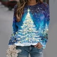 thumbnail image 1 of NSLGXD Cozy Oversized Christmas Pullovers for Women Long Sleeve Crewneck Tops Lightweight and Comfortable for All Day S-5XL, 1 of 7