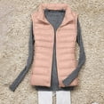 thumbnail image 1 of NSLGXD Fall Jacket Vests Women Winter Warm Sleeveless Puffer Jackets Casual Lightweight Quilted Cropped Jacket Coat Stand Collar Packable Jacket Vest, 1 of 4