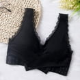thumbnail image 1 of NSLGXD Front Criss-Cross Bras for Women No Underwire Support Bralettes Lace Trim Push Up Brassiere Full Coverage Breathable Bra Comfy Beauty Back Everyday Underwear, 1 of 5