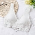 thumbnail image 1 of NSLGXD Front Criss-Cross Bras for Women No Underwire Support Bralettes Lace Trim Push Up Brassiere Full Coverage Breathable Bra Comfy Beauty Back Everyday Underwear, 1 of 5