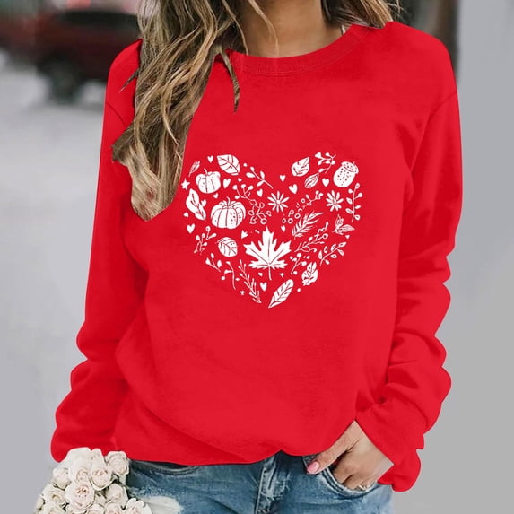 NSLGXD Halloween Sweatshirts for Women Cute Graphic Pullovers Vintage Loose Fit Round Neck Long Sleeve Sweat Tops Halloween Costumes S-2XL