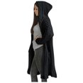 thumbnail image 1 of NSLGXD Hooded Long Cable Knit Cardigan Sweaters for Women Open Front Long Sleeve Solid Oversized Fall Outerwear with Pockets S-5XL, 1 of 6