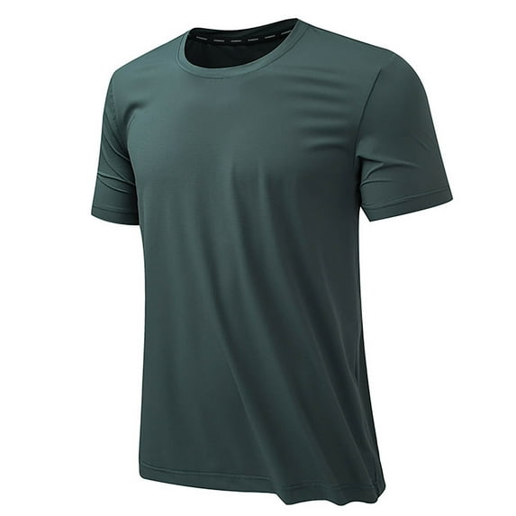 NSLGXD Men's Workout T-Shirts Big and Tall Quick Dry Athletic Running Shirts Sports Gym Short Sleeve Tees Performance Activewear Tops