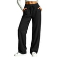 thumbnail image 1 of NSLGXD Plus Size Sweatpants Women Drawstring High Waisted Loose Fit Baggy Sweat Pant Wide Leg Spring Fall Running Jogging Trousers with Pockets S-3XL, 1 of 9