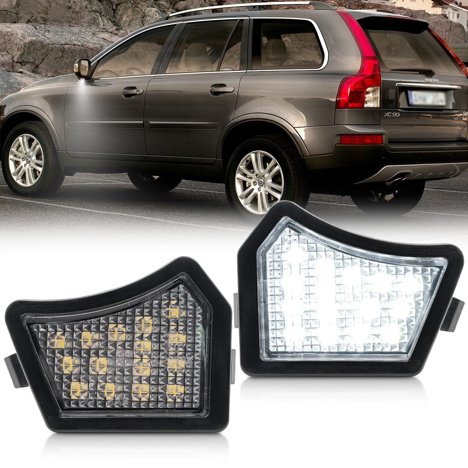 NSLUMO Full LED Side CI30 UnderMirror Puddle Light for Volvo XC90