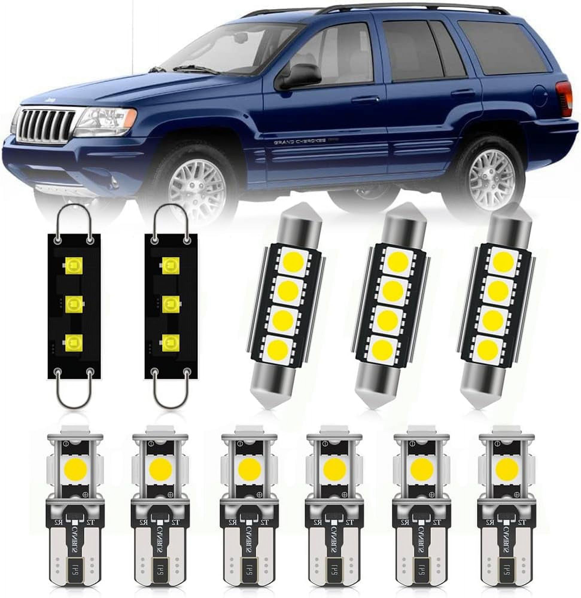NSLUMO LED Interior Dome AIF4 Roof Light - Led J'eep Light Kit For 1999 ...