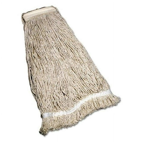 NSN 31 in. Cotton & Rayon Cut End Wet Mop Heads Natural
