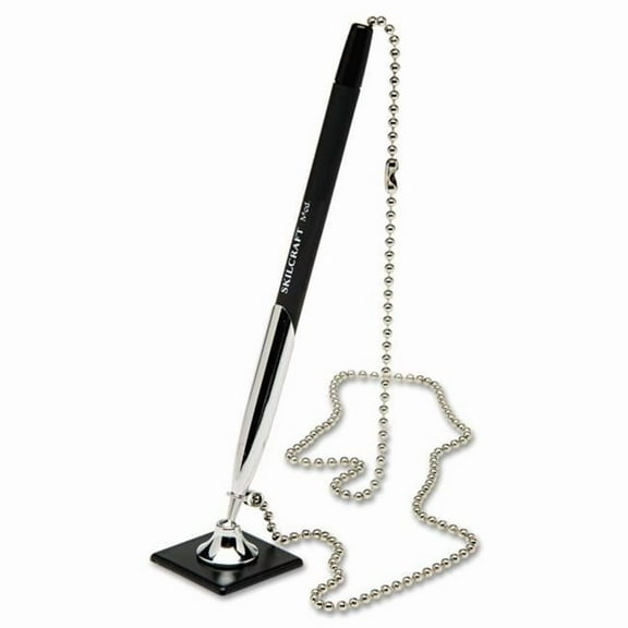 NSN Service-Write Ballpoint Chain Pen  Black Ink - Medium