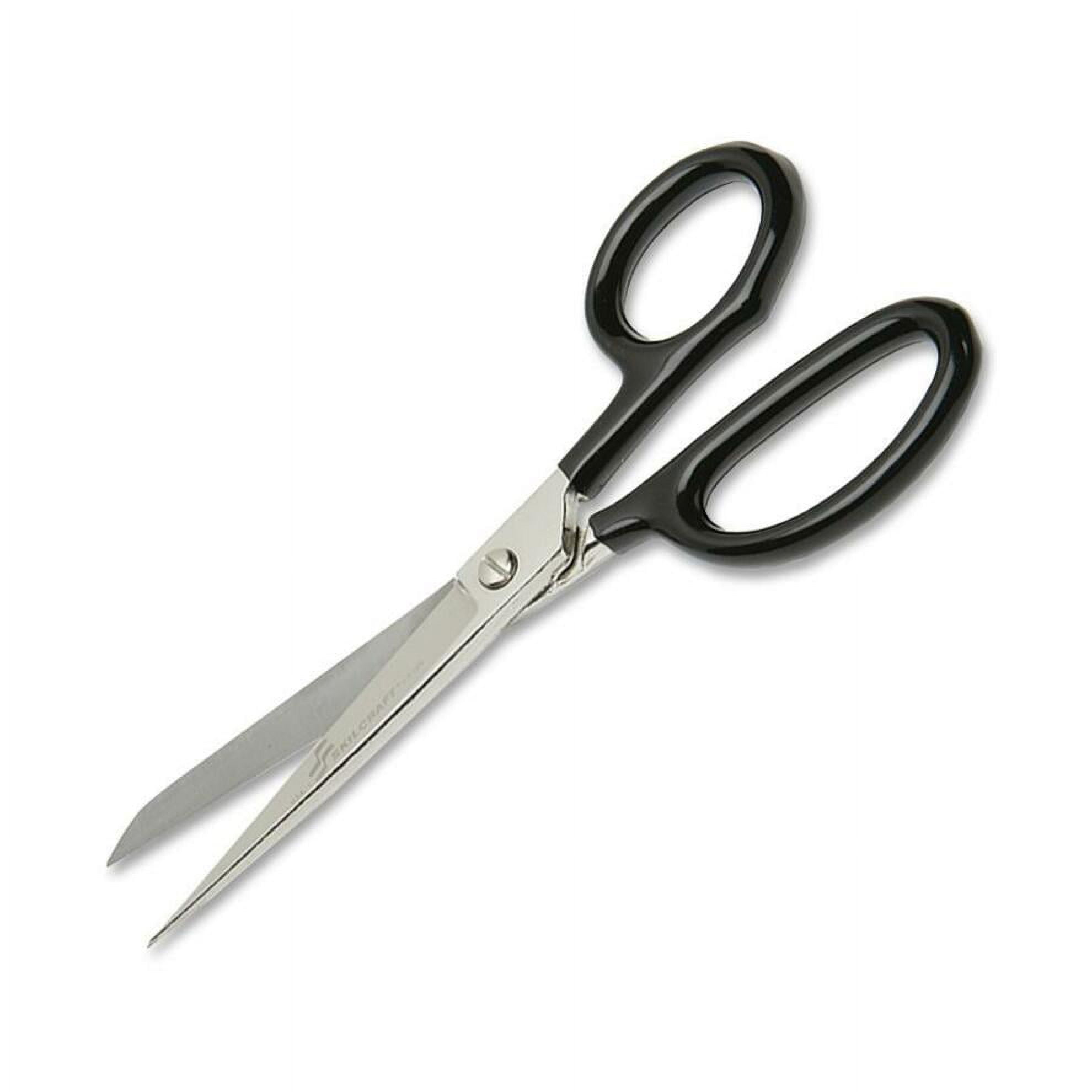Unique Bargains Home Office Black Handgrip Sharp Metal Scissors Shear