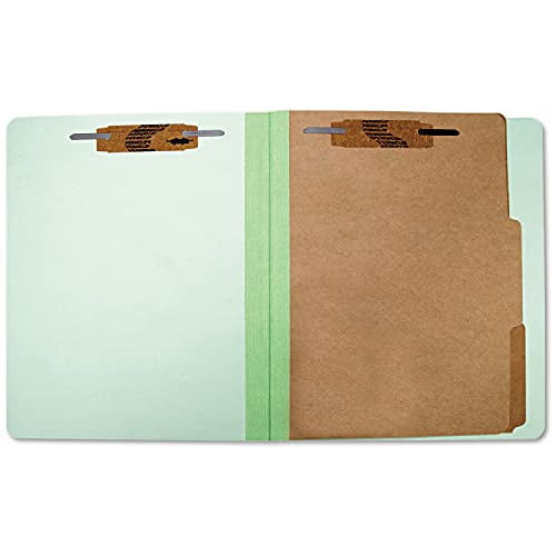 - NSN5547684 - Pressboard Classification Folder - 2 Divider, 6 Part - Letter - Light Green$$Office