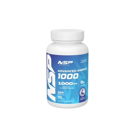 NSP Nutrition Advanced Aminos Capsules 1000mg | Pure Casein Hydrosolate