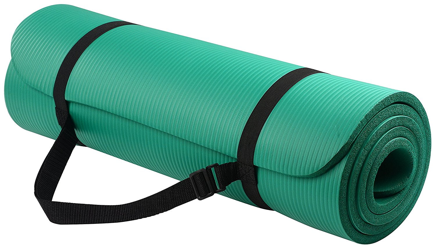 NSPIRE FIT 1/2 Inch (12mm) Yoga, Exercise Mat with Carry Strap