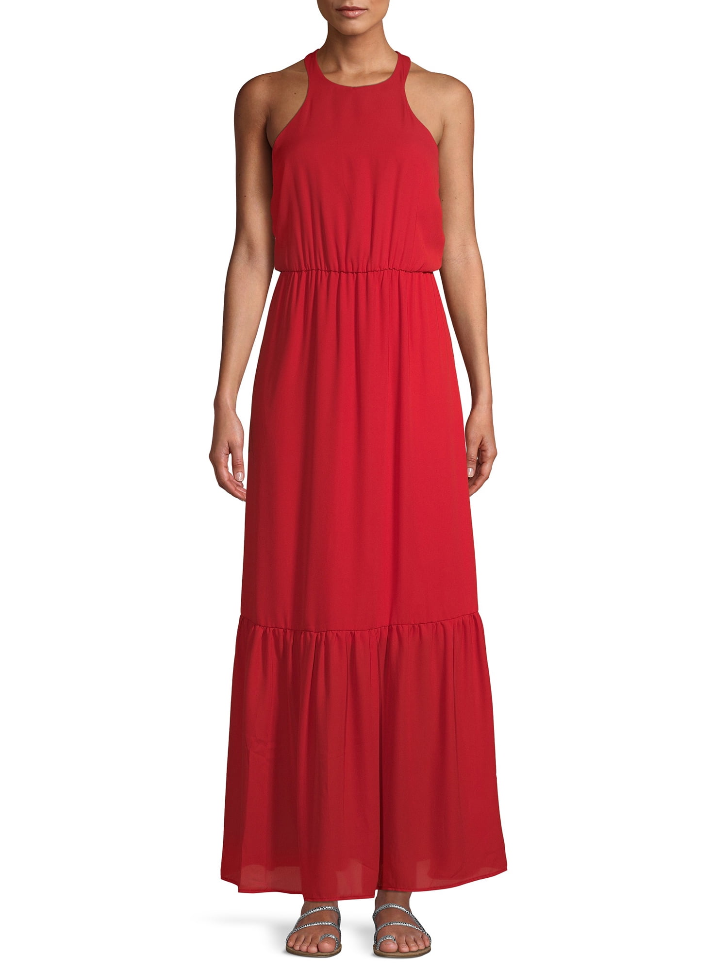 NSR Women's Halter Maxi Dress