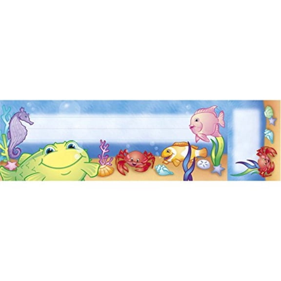 NST5012 - Under the Sea Seat & Cubby Sign, 3" x 2", 36/pkg by North Star Teacher Resource