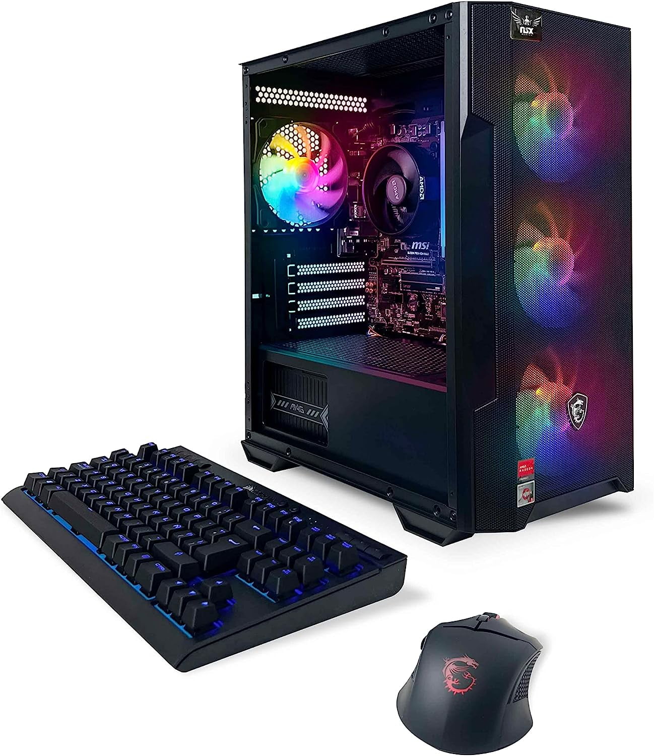NSX GAMING Desktop Computer, Ryzen 7 5700G, 16GB DDR4, 512GB SSD, Windows 11 Home, Black NSX GAMING Desktop Computer, Ryzen 7 5700G, 16GB DDR4, 512GB SSD, Windows 11 Home, Black
