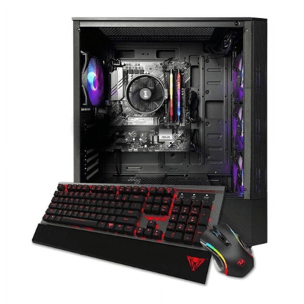 NSX Gaming T-Rex Desktop Computer, AMD Ryzen 7 8700G, 16GB RAM, 480GB SSD, Black, New