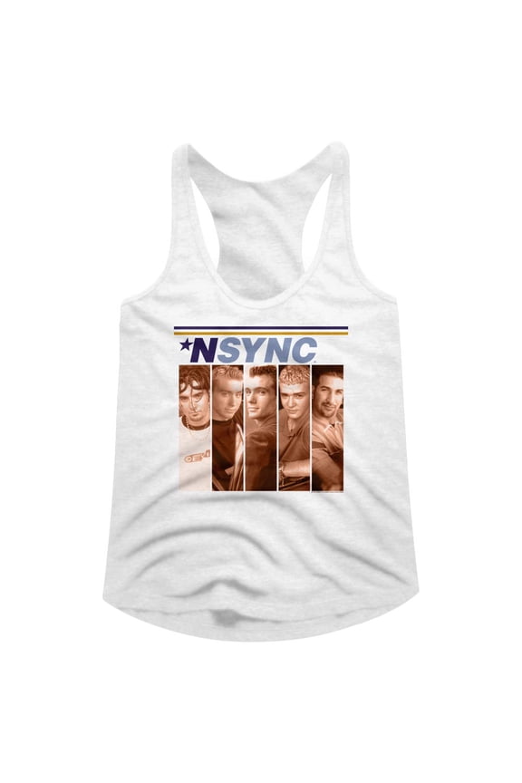 NSYNC BOXES LADIES RACERBACK Tank Top Shirt