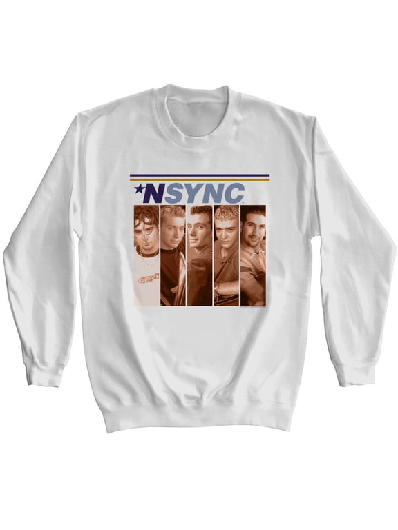 NSYNC Boxes White Adult Sweatshirt M