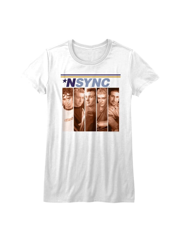 NSYNC Boxes White Junior Women's T-Shirt