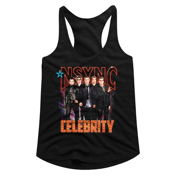 NSYNC Celebrity Women's Racerback Tank Top
