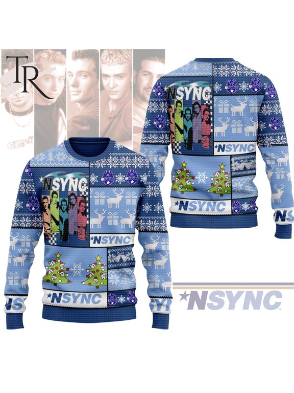 NSYNC Christmas Time Ugly Sweater