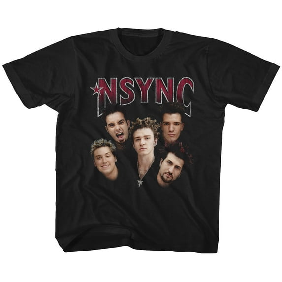 NSYNC Group Shot Black Toddler T-Shirt