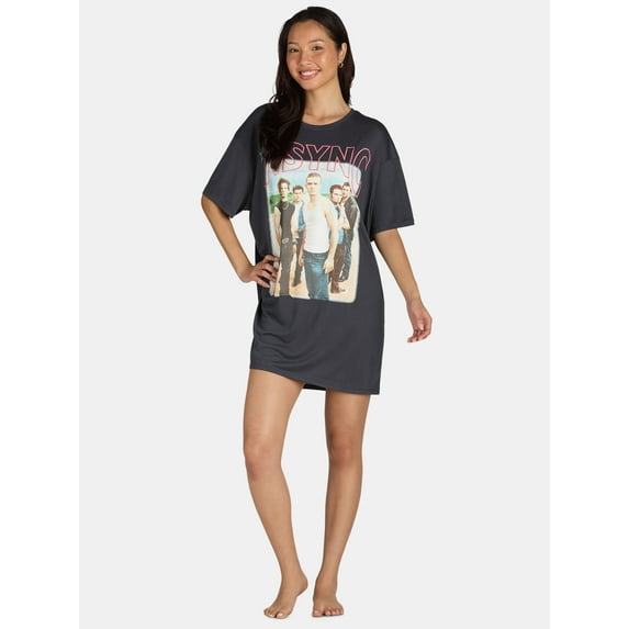 NSYNC Junior's Sleep Graphic Tee with Short Sleeves, Sizes S-3X