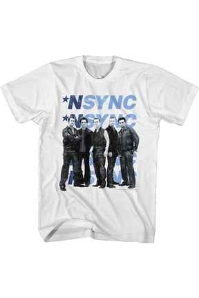 NSYNC Multi Logo White Adult T-Shirt