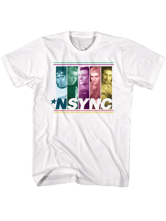 NSYNC Multicolored Boxes White T-Shirt