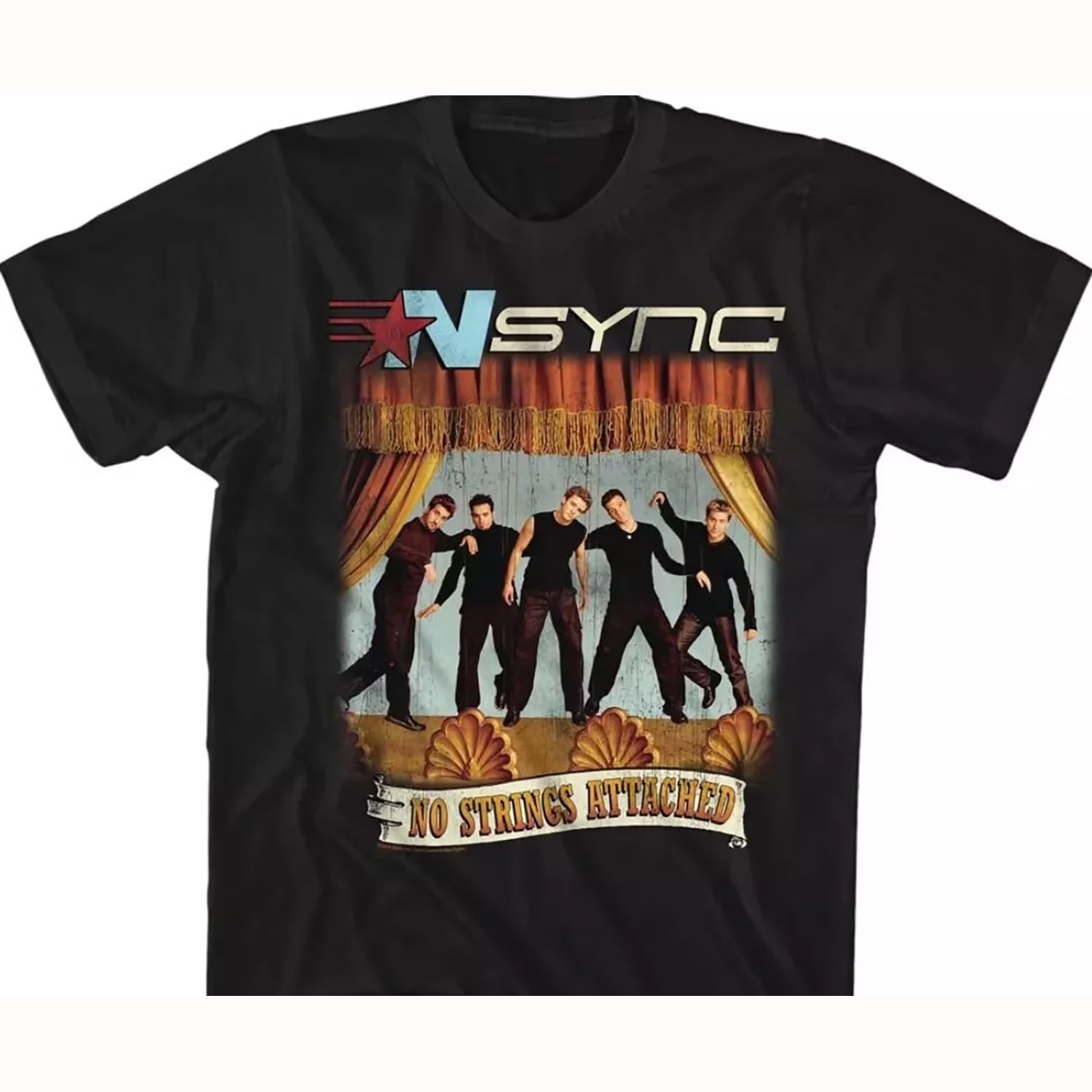 NSYNC No Strings Attached Black Shirts