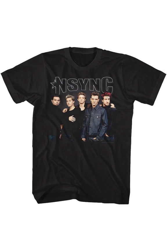 NSYNC STARK GROUP SHOT ADULT Short Sleeve T SHIRT