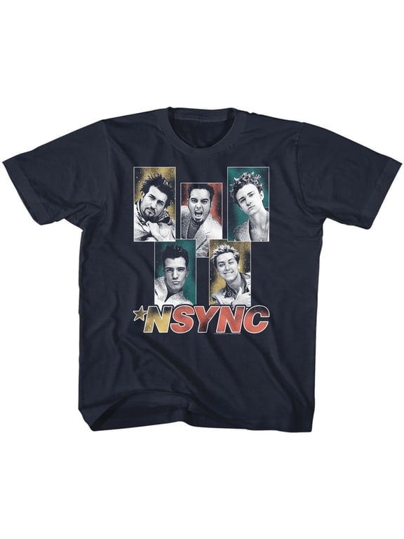 NSYNC Sparkly Boxes Navy Toddler T-Shirt
